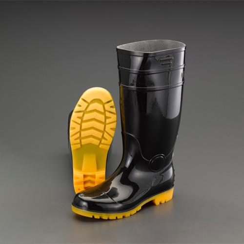 ESCO(エスコ) 24.0cm 安全長靴(耐油底・黒) EA998RB-240