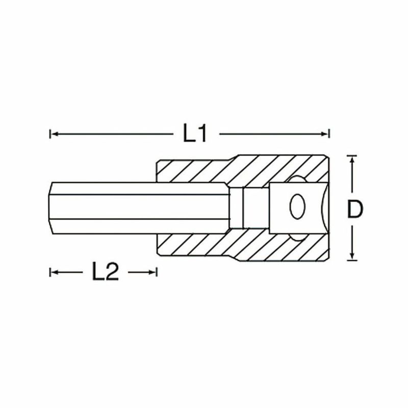 SIGNET 1/2DR ロングヘックスビットソケット