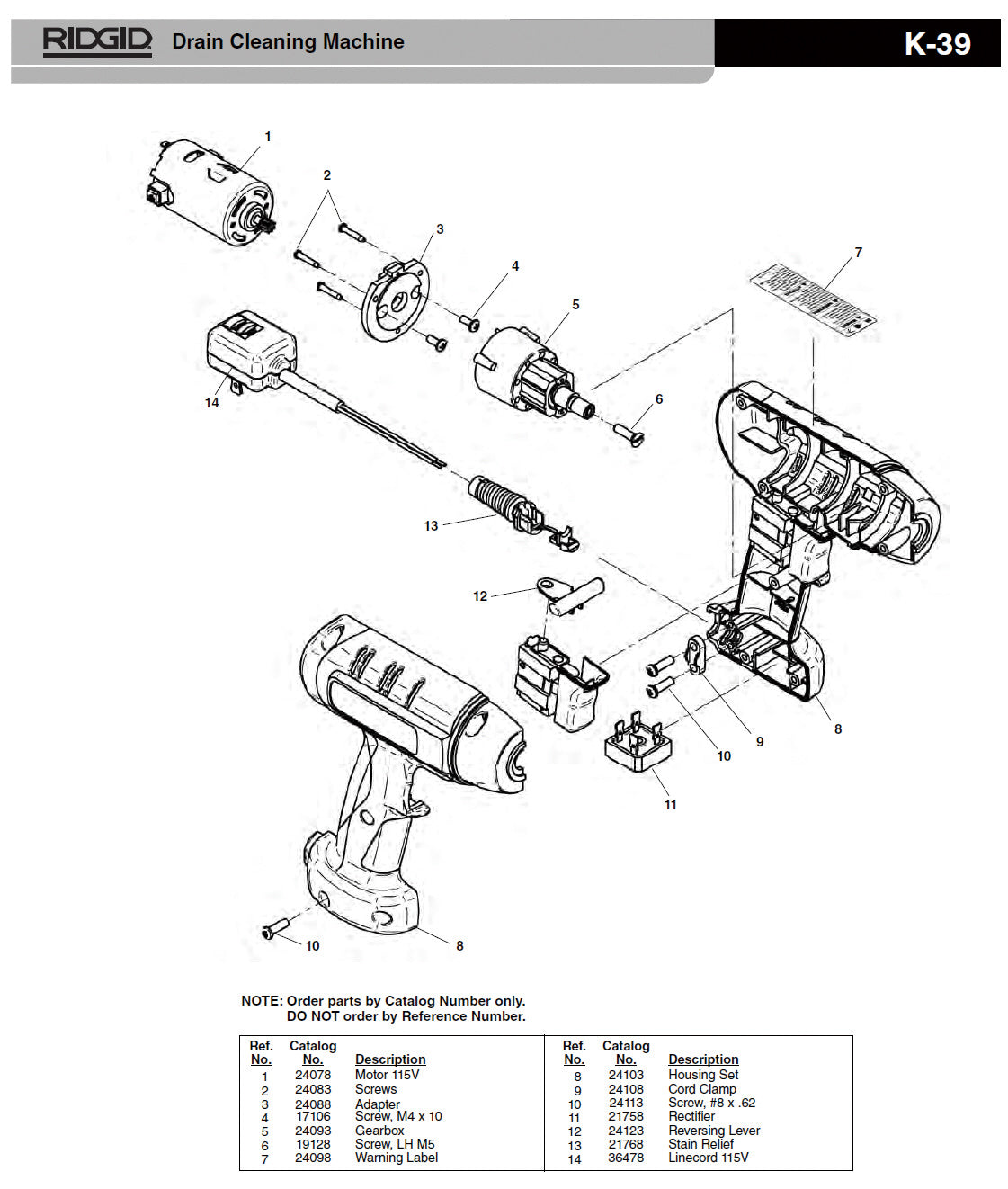 RIDGID（リジッド） ギアーボックス 24093