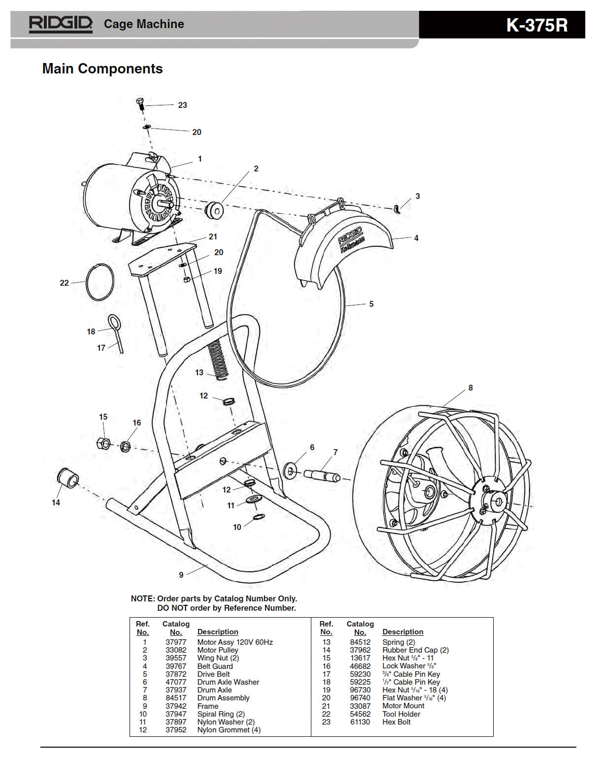 RIDGID（リジッド） スパイラル リング F/K-375 (5個入) 37947
