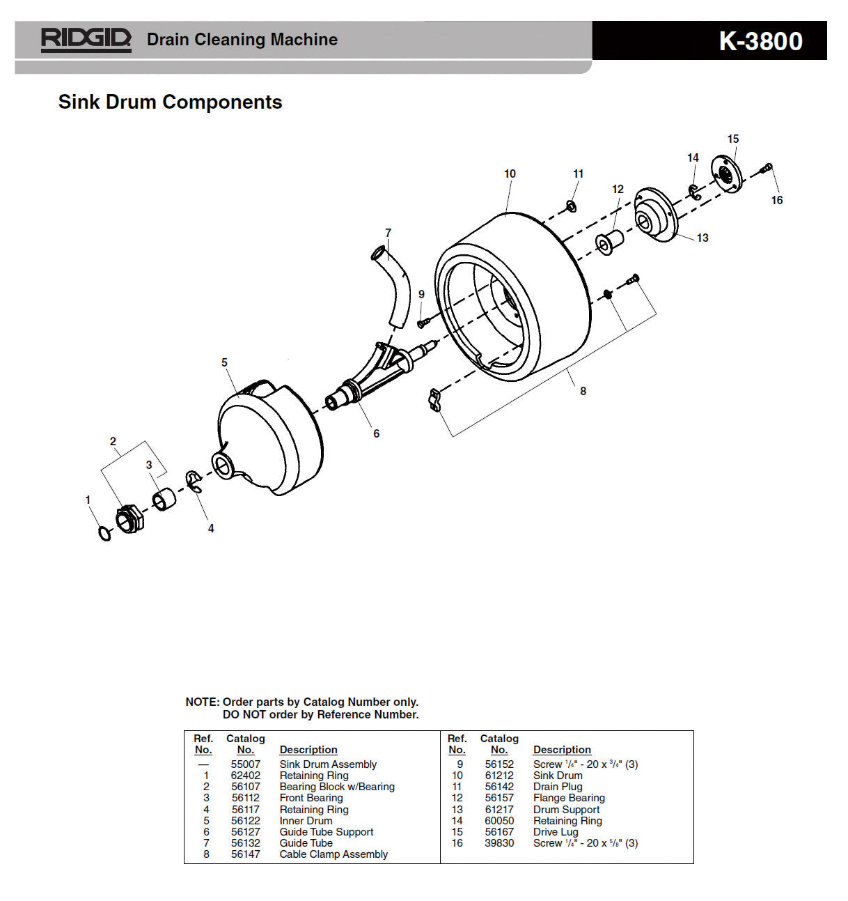 RIDGID（リジッド） リテーニング リング F/K-3800 62402