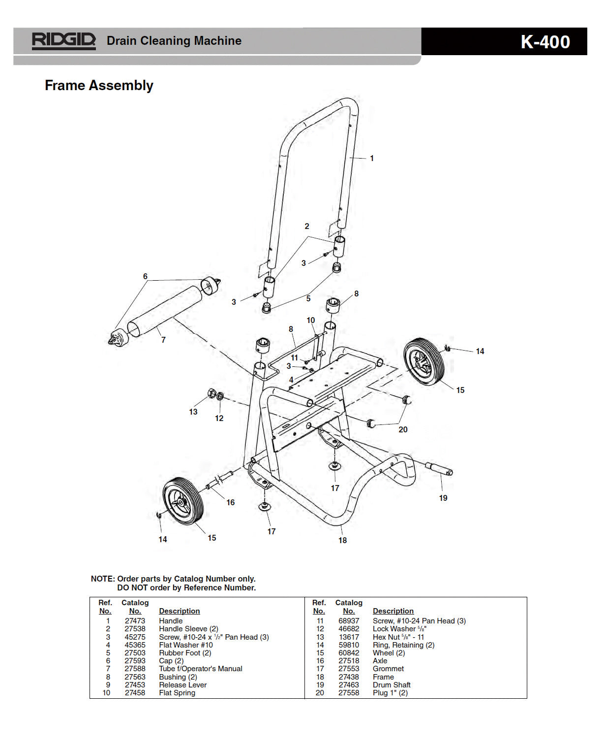 RIDGID（リジッド） リテーニング リング F/K-400 59810