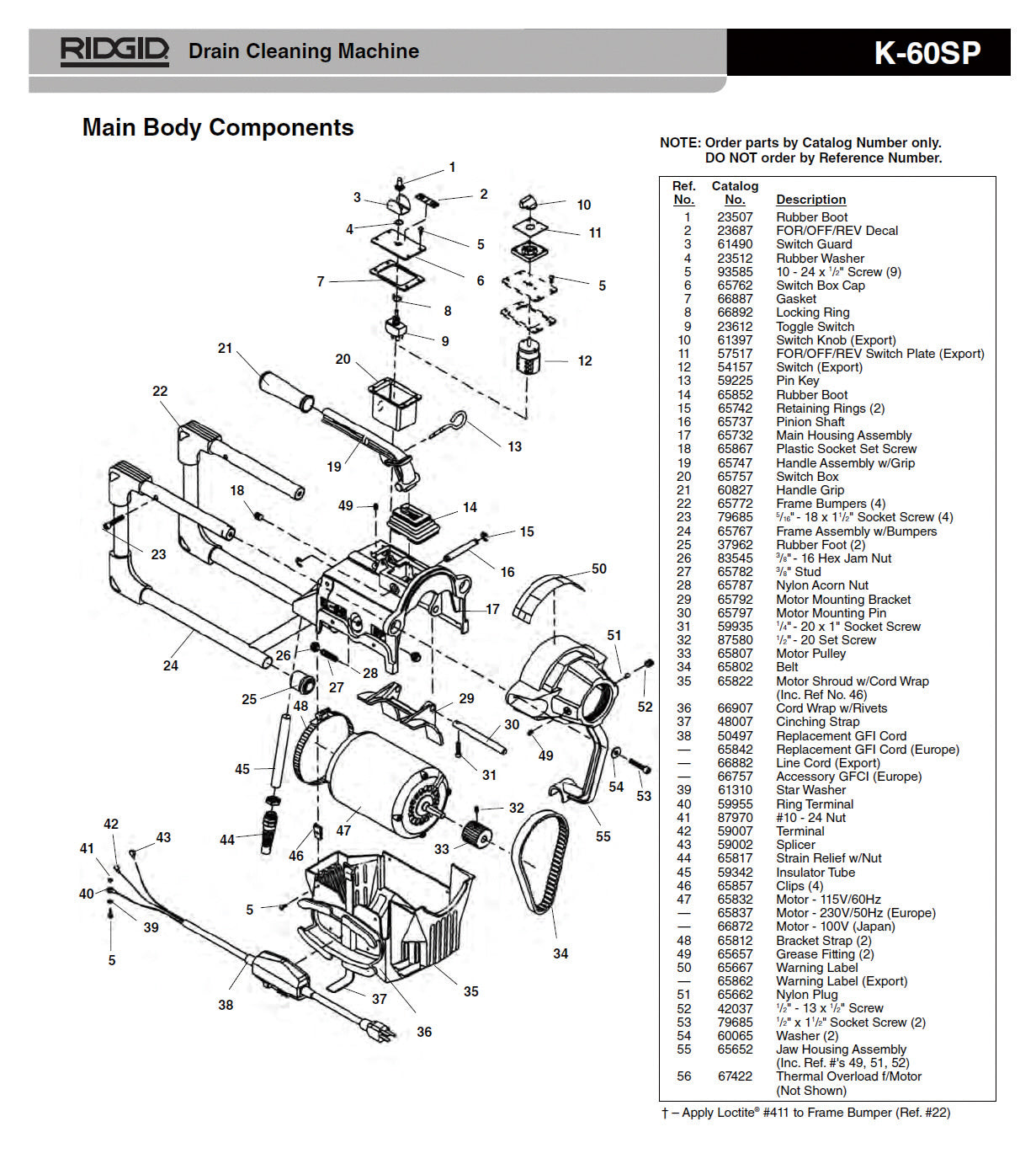 RIDGID（リジッド） E-2124 3/8-16 ヘックス ナット 83545