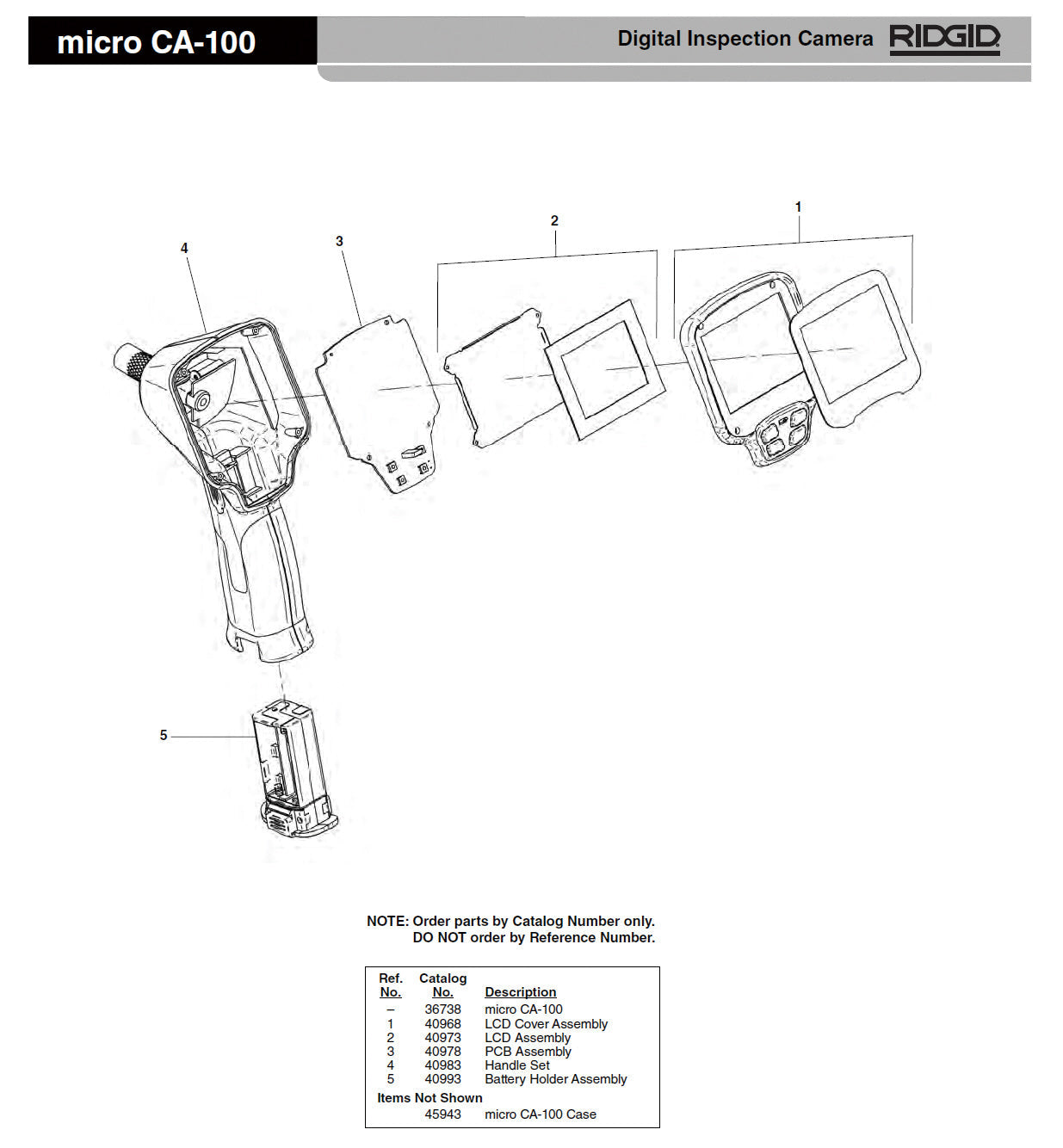 RIDGID（リジッド） LCDカバー F/CA-100 40968