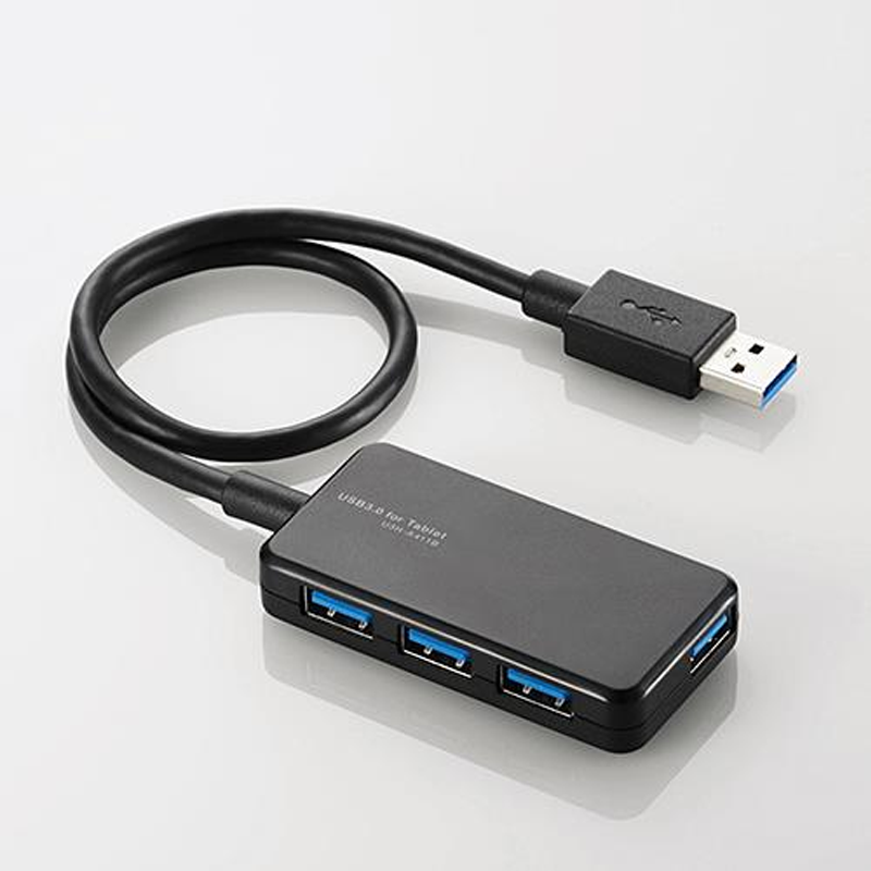 エレコム（ELECOM） [4ﾎﾟｰﾄ] ＵＳＢ３.０ハブ(ﾌﾞﾗｯｸ) U3H-A411BBK