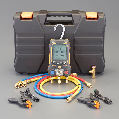 テストー（testo） [R32･R410A用]ﾃﾞｼﾞﾀﾙﾏﾆﾎｰﾙﾄﾞｷｯﾄ(ﾜｲﾔﾚｽ測定) 0564550155（testo550s）※ESCOオリジナルセット品