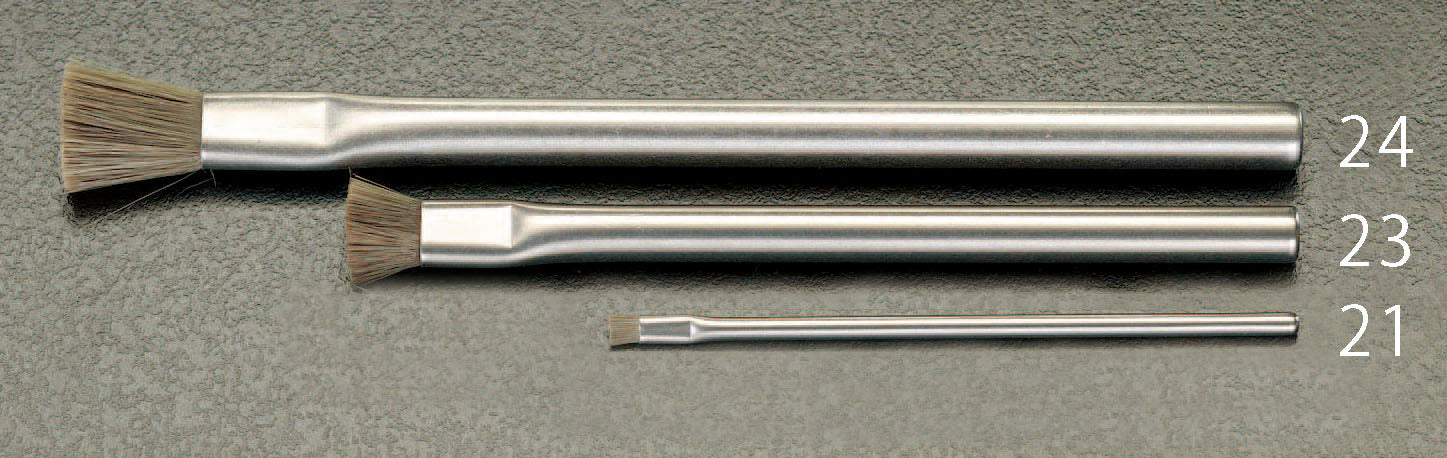 ESCO（エスコ） ３本組 導電ブラシセット(ｻﾝﾀﾞｰﾛﾝ製) EA109AH-20A