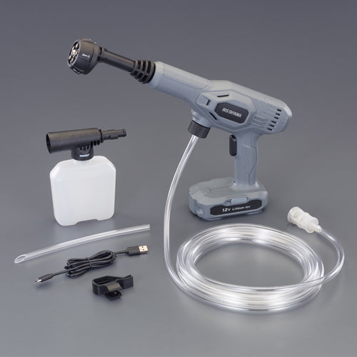 アイリスオーヤマ（IRIS OHYAMA） DC12.0V  電動ハンドウォッシャー(充電式) [106101]JHW-101ｸﾞﾚｰ