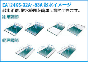 ESCO（エスコ） 372㎡ スプリンクラー(ﾌﾟﾗｸﾞ付) EA124KS-32PA
