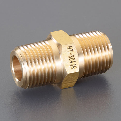 アソー（ASOH） R1/2"xNPT1/2" 六角ニップル(真鍮製) NT-3044R