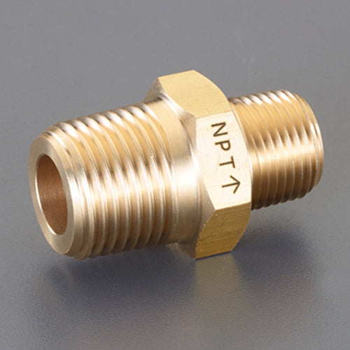 アソー（ASOH） R3/4"xNPT  1" 異径六角ニップル(真鍮製) NE-3068R
