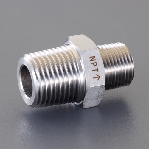 アソー（ASOH） R1"xNPT3/4" 異径六角ニップル(ｽﾃﾝﾚｽ製) NE-7386