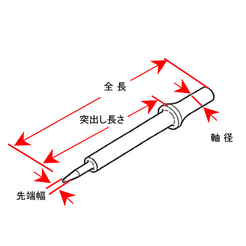 空研 [EA159KA-6用] リベット抜きパンチ Z26010