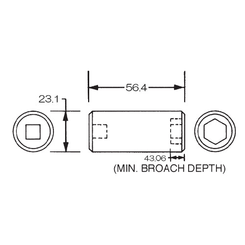ESCO（エスコ） 3/8"DRx16mm ディープインパクトソケット EA164WB-16A