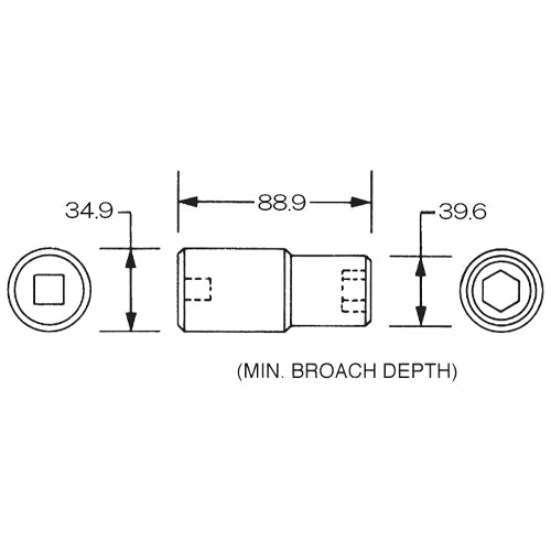 ESCO（エスコ） 1/2"DRx27mm インパクトソケット･ﾃﾞｨｰﾌﾟ EA164XB-27A