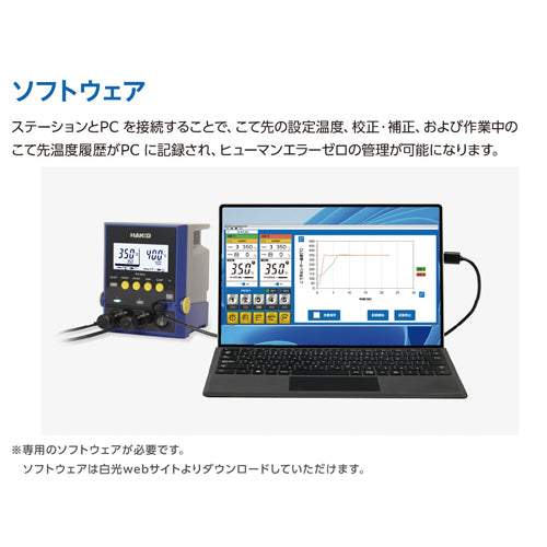 白光（HAKKO） AC100V/200W 半田ごて(ｺﾝﾄﾛｰﾗｰ付) FX972-81