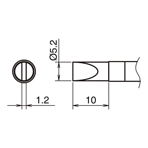 白光（HAKKO） 5.2mm  交換用こて先 T39-D52