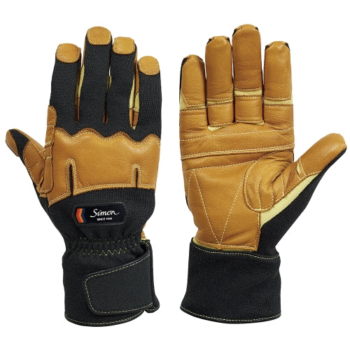 シモン（Simon） [LL] 手袋(ﾚｽｷｭｰ/耐熱･防火･防水/ﾌﾞﾗｯｸ) 4134780