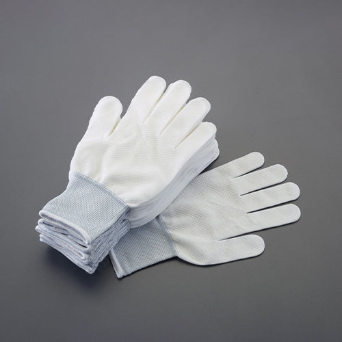 勝星産業 [Ｌ] 薄手軍手(ﾎﾟﾘｴｽﾃﾙ･綿･滑り止め付/10双 #180