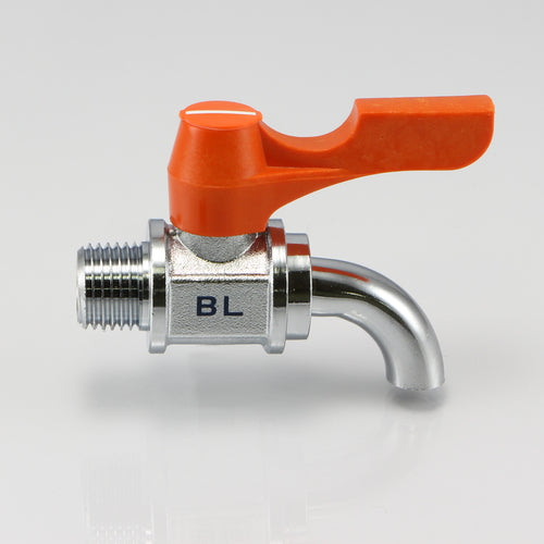 アソー（ASOH） R 1/4"x 6.0mm ミニボールバルブ(水栓型) BL-1200R