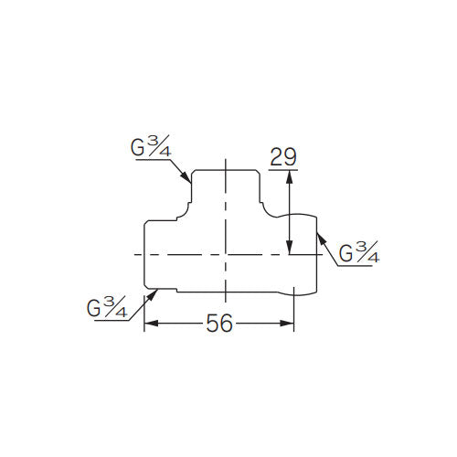 カクダイ G3/4" フレキ用片ナットチーズ 6462-20