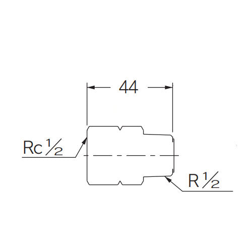 カクダイ Rc1/2"xR1/2" フリーターンアダプター 612-37-1313