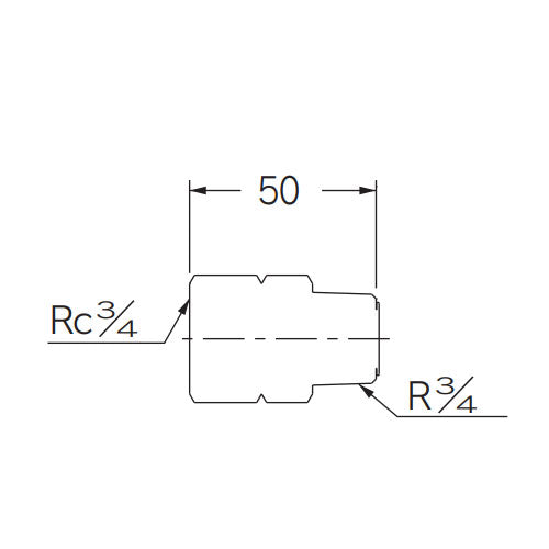 カクダイ Rc3/4"xR3/4" フリーターンアダプター 612-37-2020
