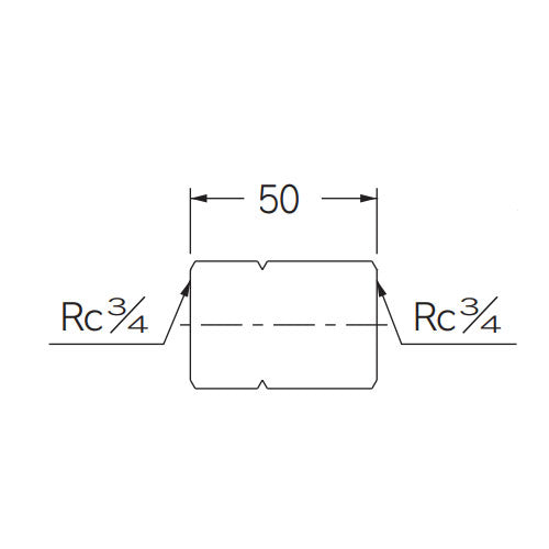 カクダイ Rc3/4"xRc3/4" フリーターンソケット 612-35-2020