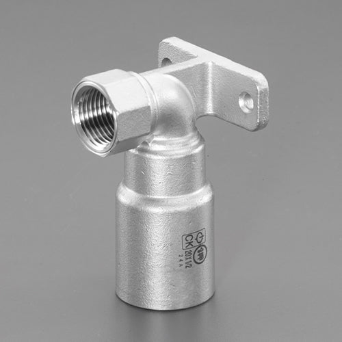 カクダイ #20/Rp1/2" 差込式座つき水栓エルボ 648-40-2013