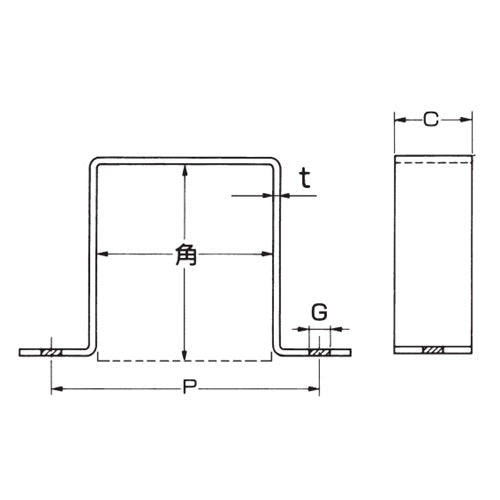 アカギ 60A 角サドル A10447-0017