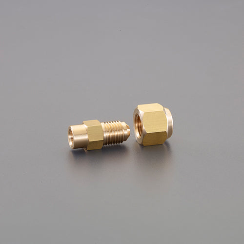 ESCO（エスコ） F1/4"x1/4" ﾌﾚｱｰﾊｰﾌﾕﾆｵﾝ(ﾛｳ付型/2個) EA442AE-22