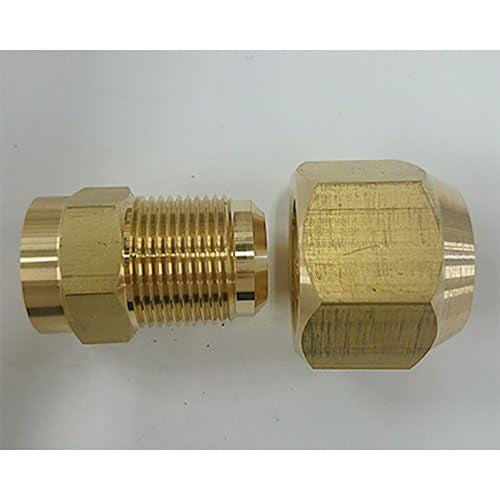 ESCO（エスコ） F1/2"x1/2" ﾌﾚｱｰﾊｰﾌﾕﾆｵﾝ(ﾛｳ付型/2個) EA442AE-44