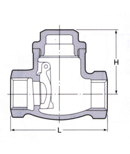 ESCO（エスコ） 1・1/2” スイングチャッキバルブ EA465AA-14