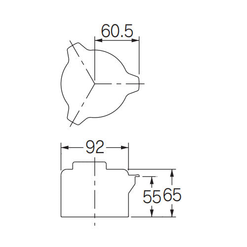 カクダイ φ92x65mm 流し台トラップ用防臭ワン 452-911