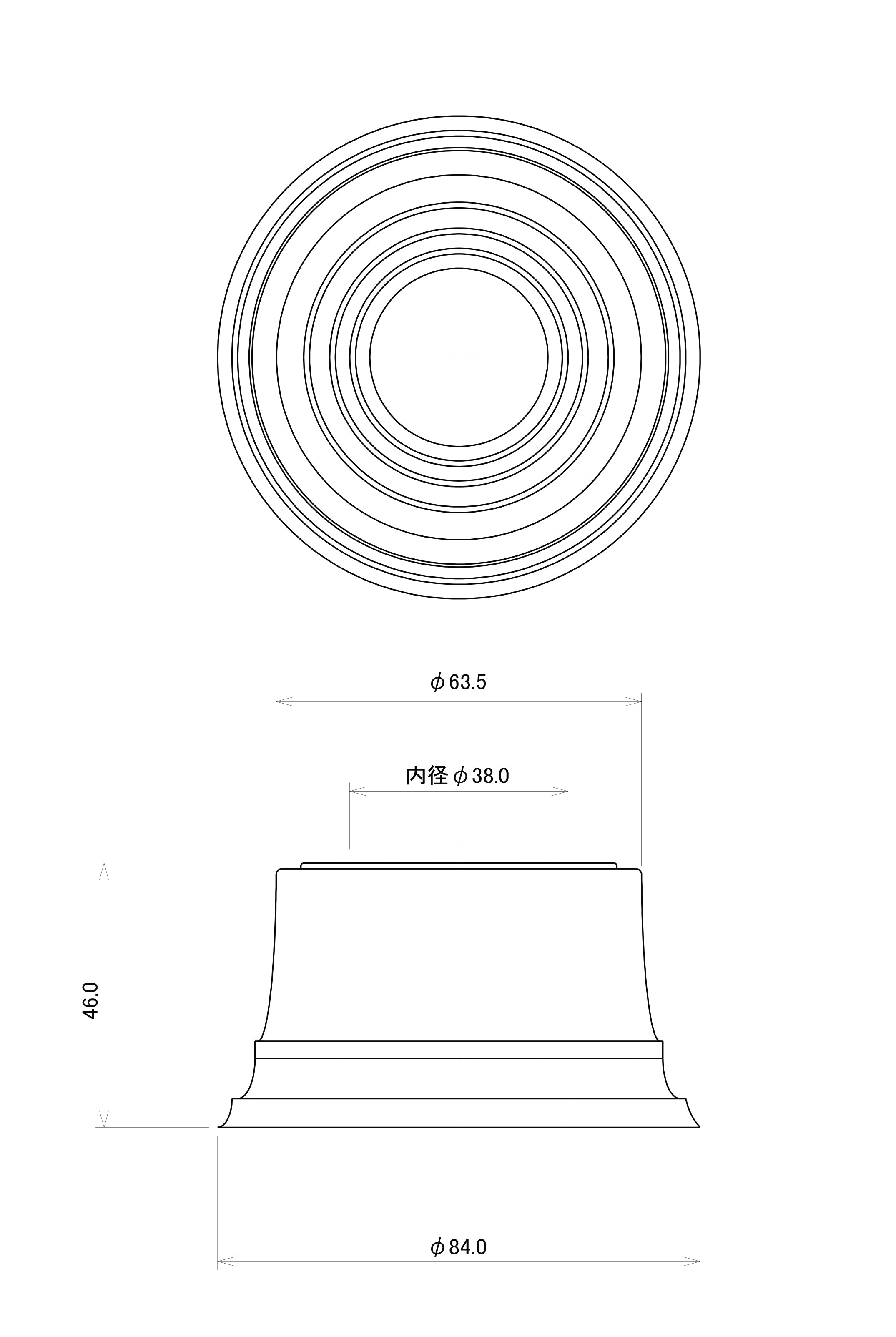 エスコ寸法図                                                                                                                                                                                                                                                    