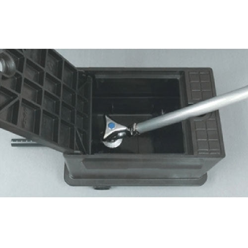 カクダイ 286x202x140mm 散水栓ボックス(ﾌﾟﾗｽﾁｯｸ/黒) 626-101