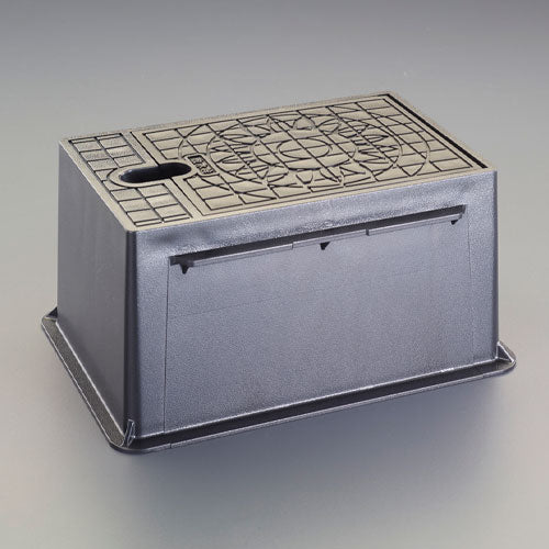 カクダイ 286x202x140mm 散水栓ボックス(ﾌﾟﾗｽﾁｯｸ/黒) 626-101