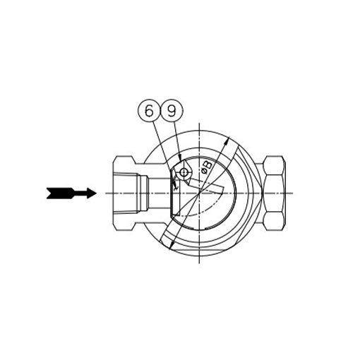 ワシノ機器 Rc3/8"[ﾌﾗｯﾊﾟｰ式]サイトグラス(ｽﾃﾝﾚｽ製) GEF13S