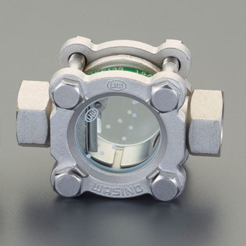 ワシノ機器 Rc1/2"[ﾌﾗｯﾊﾟｰ式]サイトグラス(ｽﾃﾝﾚｽ製) GEF13S