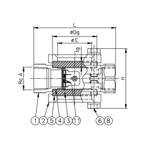 ワシノ機器 Rc3/4"[ﾌﾗｯﾊﾟｰ式]サイトグラス(ｽﾃﾝﾚｽ製) GEF13S
