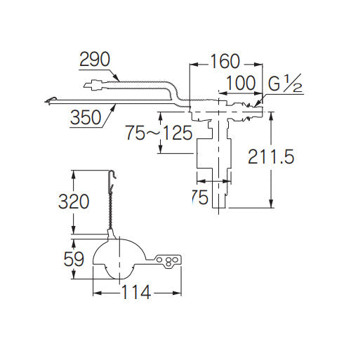 カクダイ ロータンク補修セット(ﾏﾙﾁﾀｲﾌﾟ) 662-320