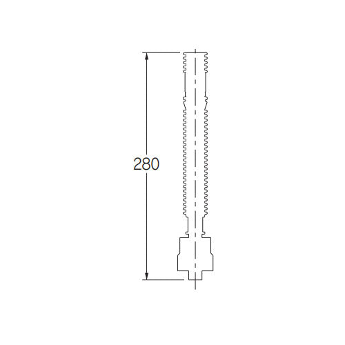 カクダイ 280mm ロータンク手洗管ホース 4669