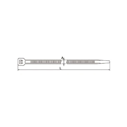 ヘラマンタイトン 380x 7.6mm 結束ﾊﾞﾝﾄﾞ(耐熱性/50本) T120R-HR