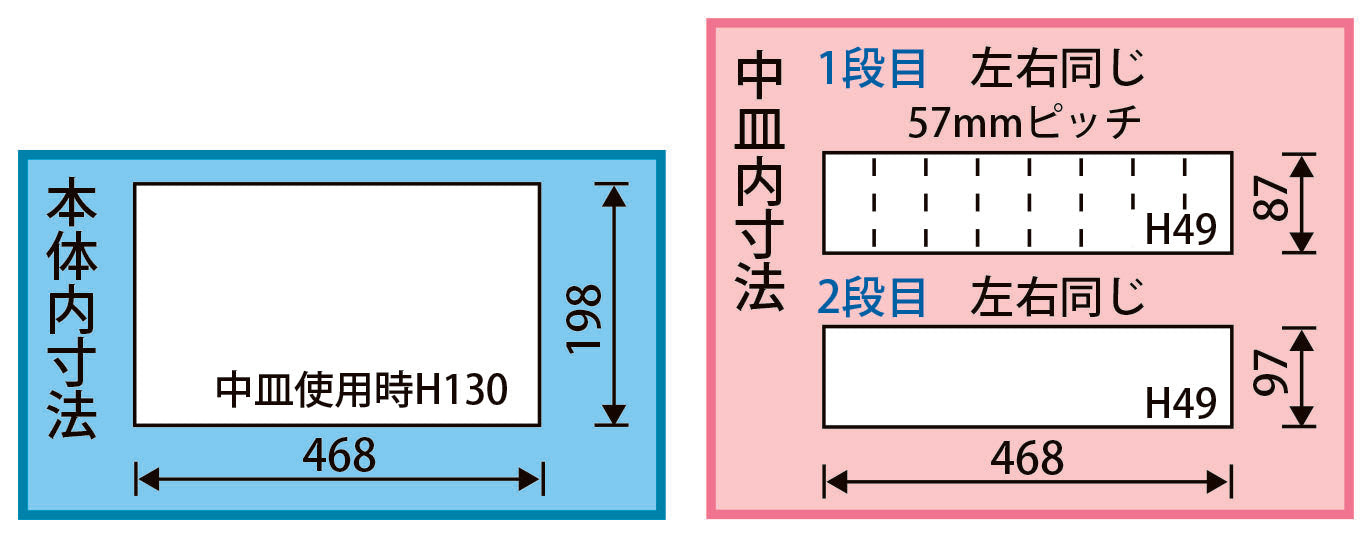 ESCO（エスコ） 470x200x230mm 工具箱(ｽﾁｰﾙ製) EA504AB-47