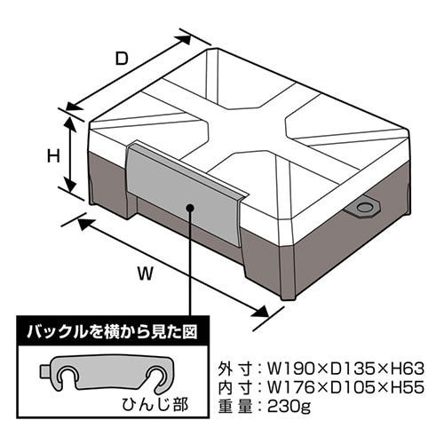 アネックスツール（Anex） 190x135x63mm 工具箱 ATC-RK