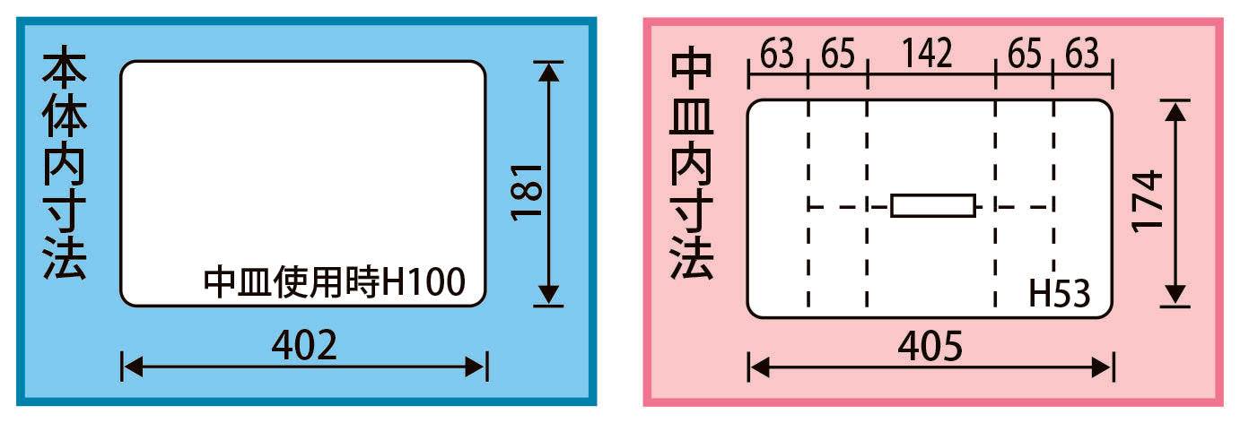 ESCO（エスコ） 450x243x210mm 工具箱(中皿付/青) EA505K-450B