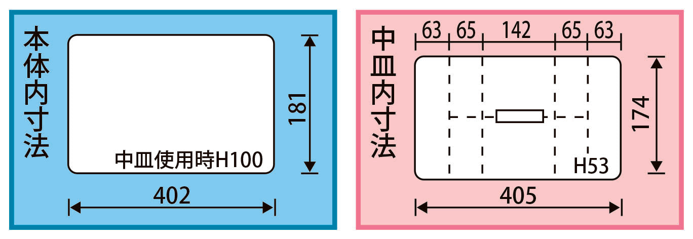 ESCO（エスコ） 450x243x210mm 工具箱(中皿付/青) EA505K-450