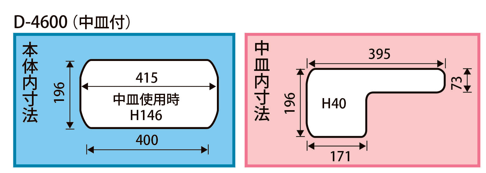 ESCO（エスコ） 460x265x233mm 工具箱(中皿付/青) EA505K-460