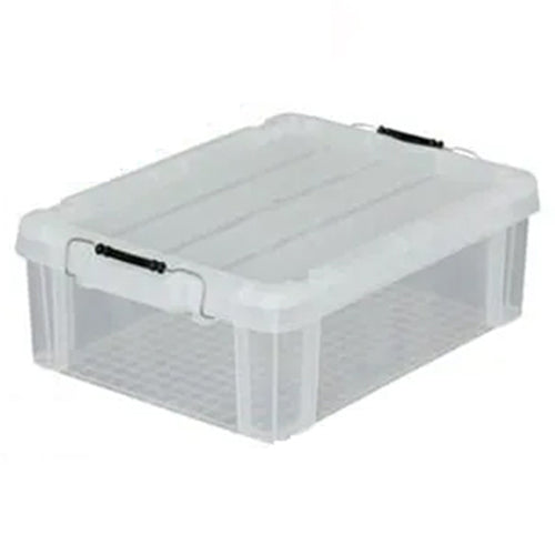 アイリスオーヤマ（IRIS OHYAMA） 525x380x182mm 収納ｹｰｽ(ﾊﾞｯｸﾙ付/ｸﾘｱ/5個) BL-22R