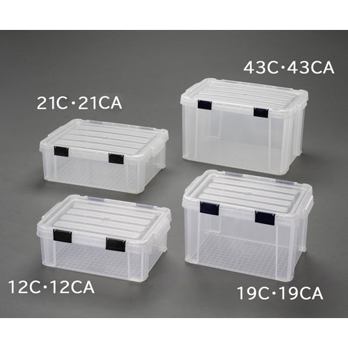 アイリスオーヤマ（IRIS OHYAMA） 525x381x187mm 収納ｹｰｽ(ﾊﾞｯｸﾙ付/ｸﾘｱ/5個) MBR-22R